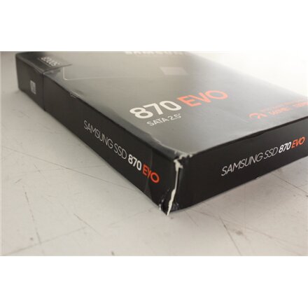 SALE OUT. Samsung SSD 870 EVO 500GB SATA III 2.5 inch , SALE OUT. , Samsung SSD , 870 EVO , 500 GB , SSD form factor 2.5 , Solid-state drive interface SATA III , Read speed 560 MB/s , Write speed 530 MB/s , DAMAGED PACKAGING