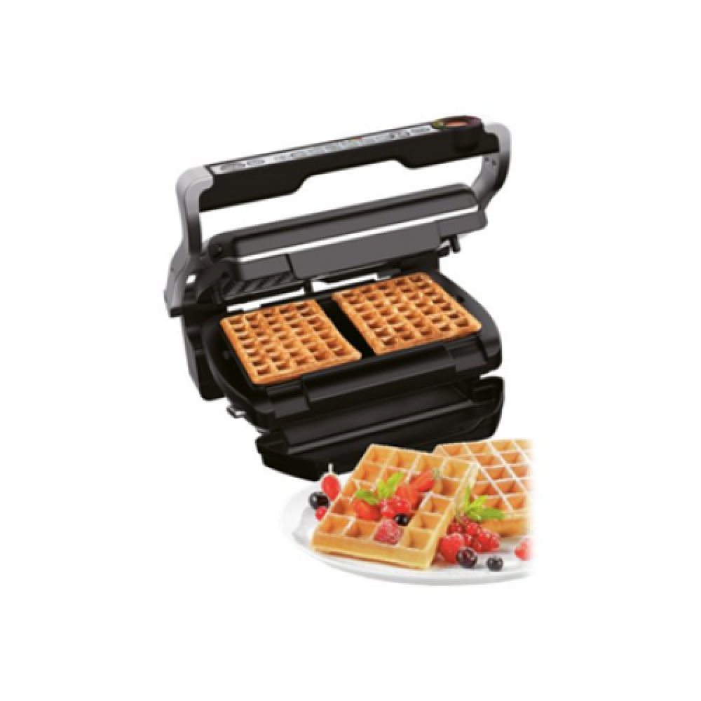 TEFAL , OptiGrill+ + Waffle plate set , GC716D12 , Electric Grill , 2000 W , Silver