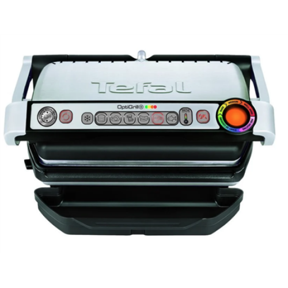 TEFAL , OptiGrill+ + Waffle plate set , GC716D12 , Electric Grill , 2000 W , Silver