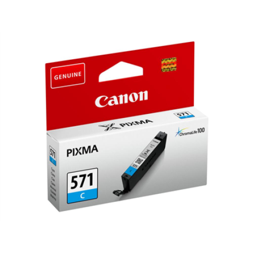 Ink Cartridge Canon CLI-571C CY 311pages OEM , Canon Cartridge , CLI-571C , Ink cartridges , Cyan