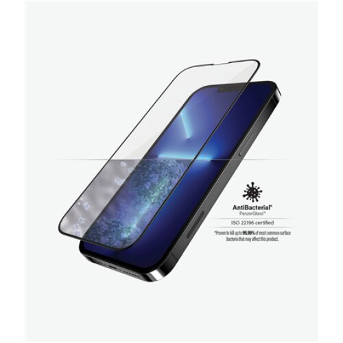 PanzerGlass Clear Screen Protector, Apple, iPhone 13 Pro Max, Tempered glass, Black