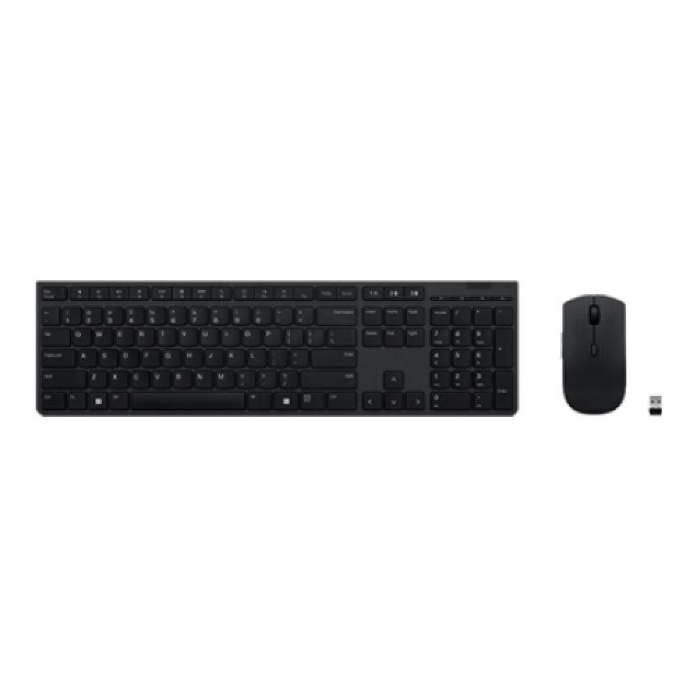 Lenovo , Professional Wireless Rechargeable Combo Keyboard and Mouse , Keyboard and Mouse Set , Wireless , Mouse included , Lithuanian , Bluetooth , Grey