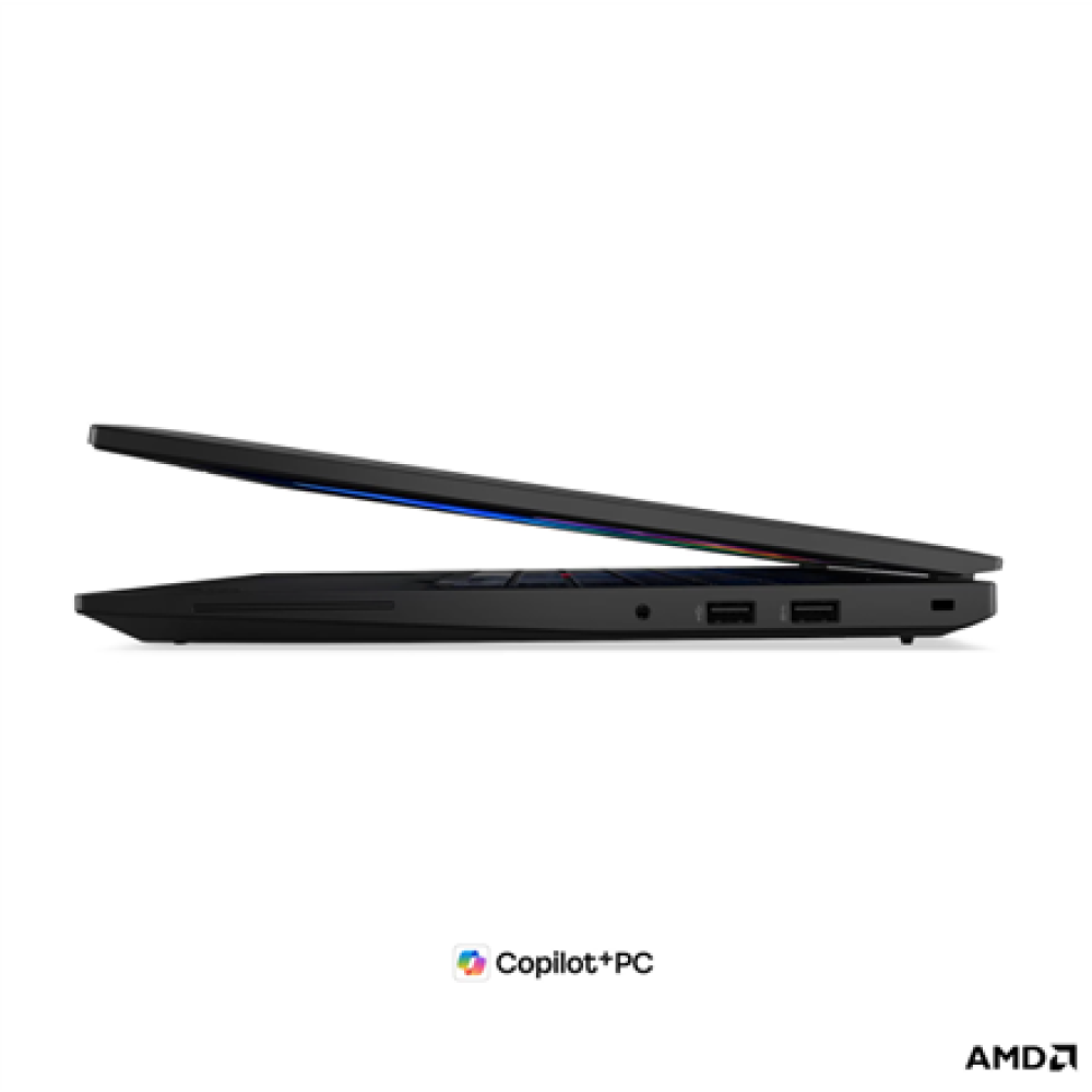 Lenovo ThinkPad L16 G3 AMD , Black , 16 , IPS , WUXGA , 1920 x 1200 pixels , Anti-glare , AMD Ryzen AI 5 , 430 , 24 GB , SODIMM DDR5 , Solid-state drive capacity 512 GB , AMD Radeon 840M Graphics , Windows 11 Pro , 802.11be , Bluetooth version 5.4 , 4G up