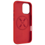 Fixed MagFlow , Back cover , Apple , iPhone 16 , Liquid silicon , Red