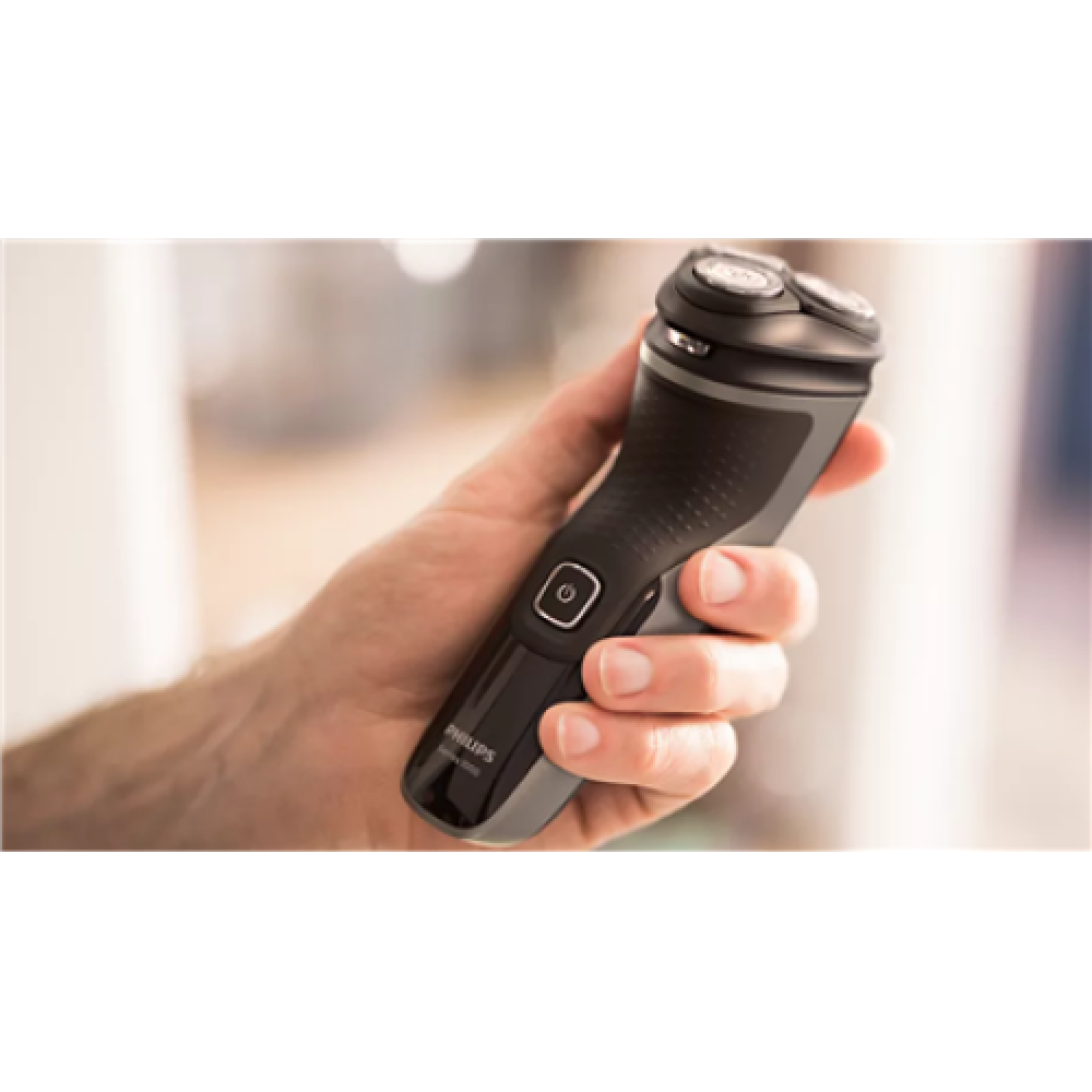 Philips Electric Shaver S1231/41 Series 1000 Operating time (max) 40 min Wet & Dry NiMH Grey/Black