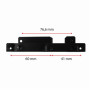 AXAGON Metal frame for mounting two 2.5 disks in a 3.5 position , RHD-225
