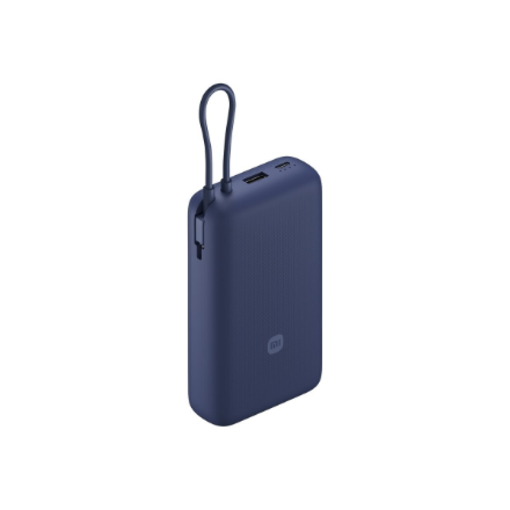 Xiaomi 33W Power Bank (Integrated Cable) , 20000 mAh , USB-C/USB-C cable/USB-A , Blue