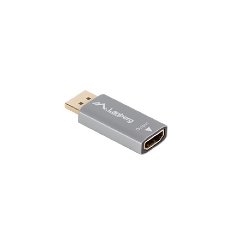 Lanberg Displayport (M) to HDMI (F) Adapter 8K, Silver , AD-DP-HD-03
