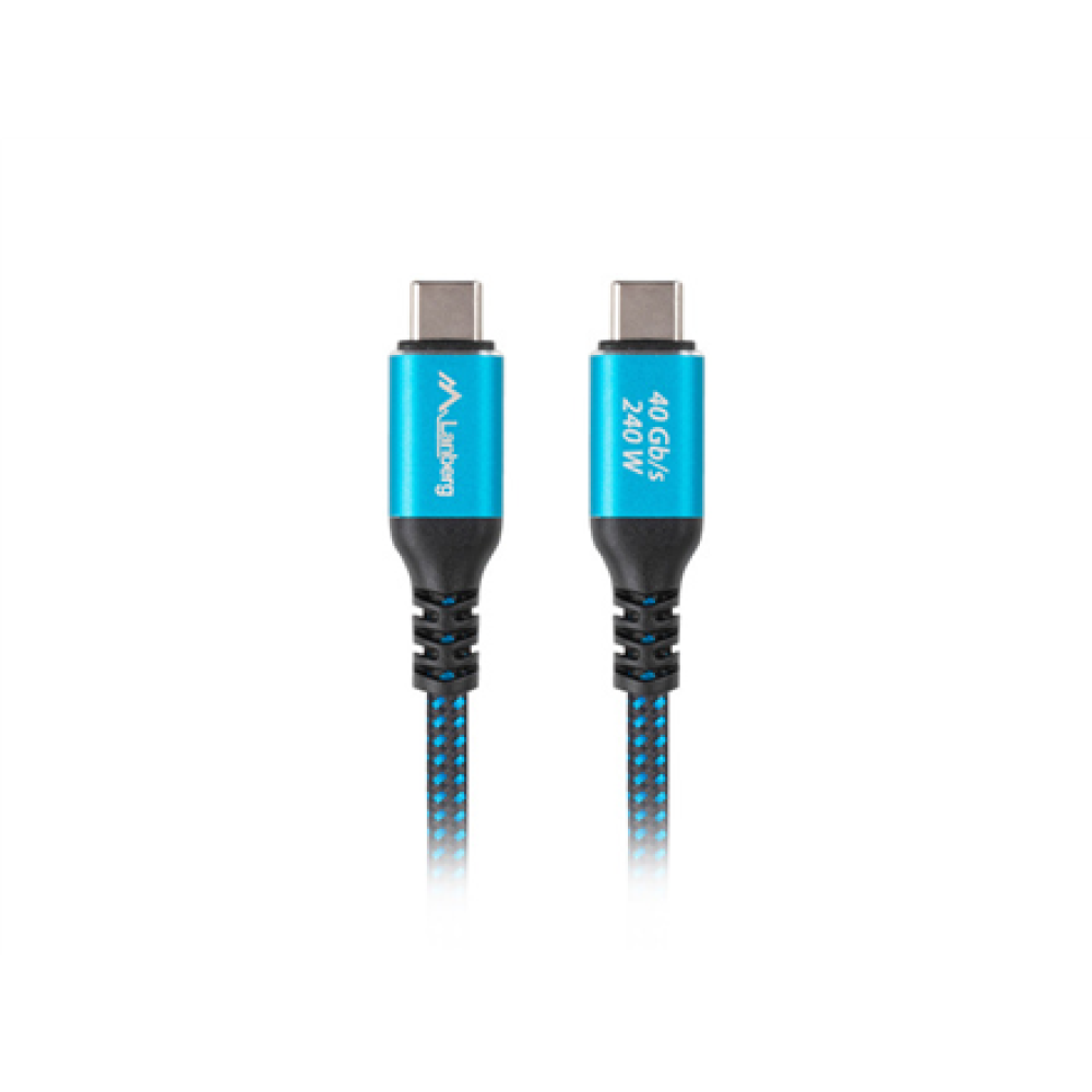 CA-CMCM-45CU-0020-BK Lanberg USB-C M/M 4.0 CABLE 240W 8K 60HZ , CA-CMCM-45CU-0020-BK