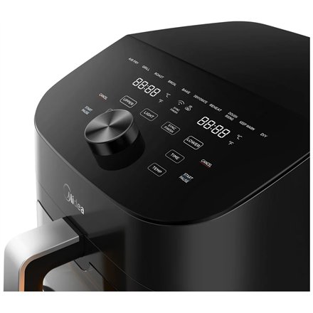 Midea Two Zone Airfryer , MAD1100DADK , Power 1850 W , Capacity 4.4/6.4 L , Rapid Air technology , Black
