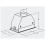 CATA , Hood , GC DUAL A 75 XGWH , Canopy , Energy efficiency class A , Width 79.2 cm , 820 m³/h , Touch control , LED , White glass