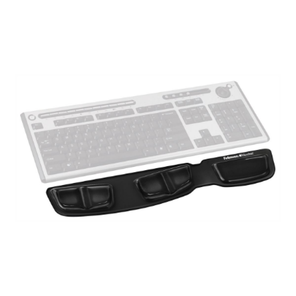 Fellowes Health-V Fabrik Keyboard Palm Support , Keyboard Palm , Black