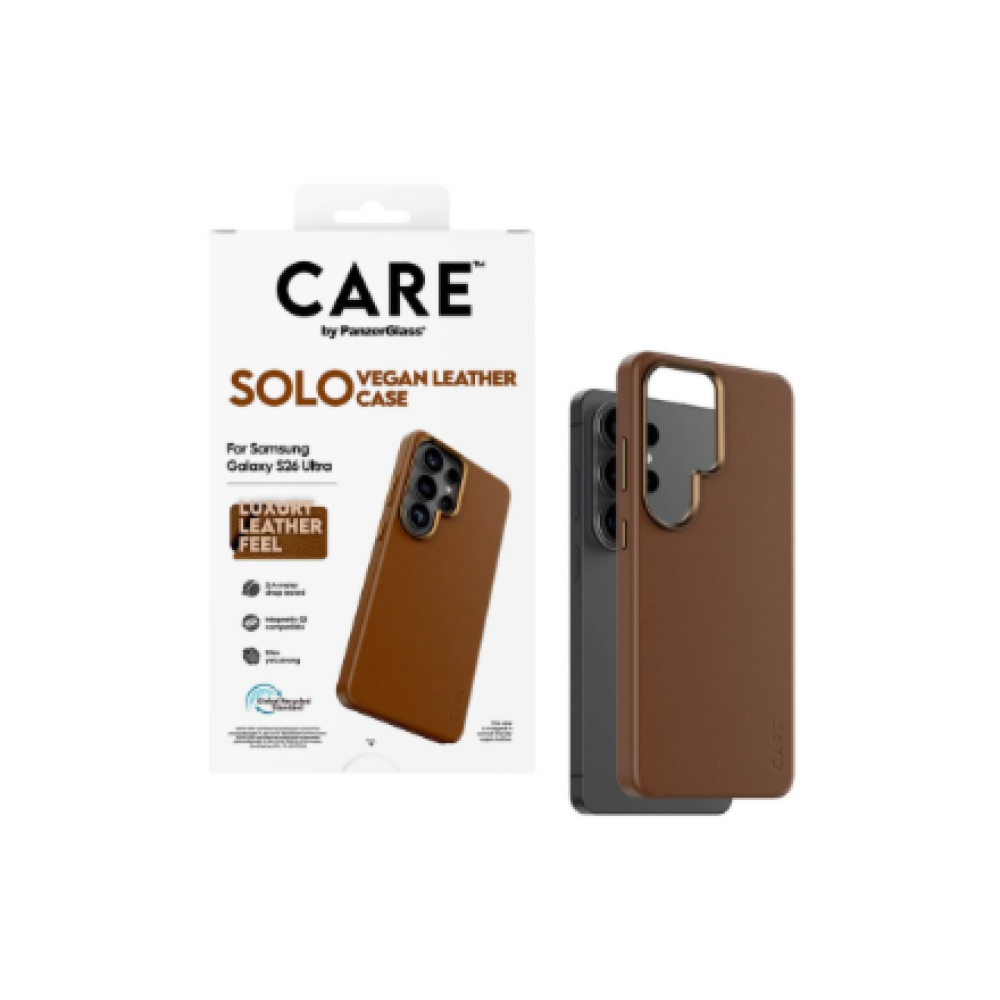 CARE by PanzerGlass Solo Case Brown Samsung New Galaxy S26 Ultra , PanzerGlass
