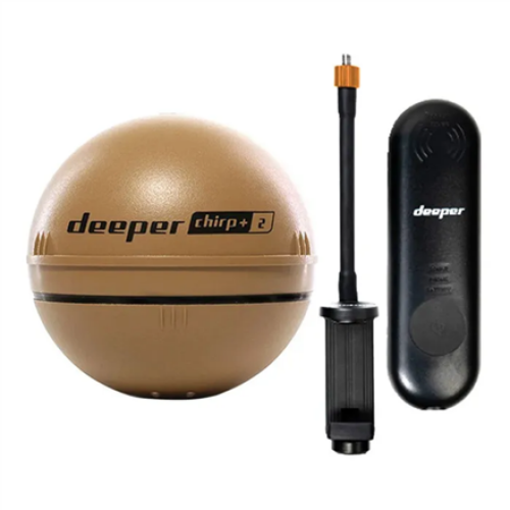 Deeper Smart Sonar CHIRP+2 and Range Extender (Shore kit) , Sonar , Wi-Fi , Desert sand/Black
