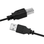 Logilink , USB cable USB 2.0 A to B 2x male , CU0009B , USB-A to USB-A USB-B male , USB-A male
