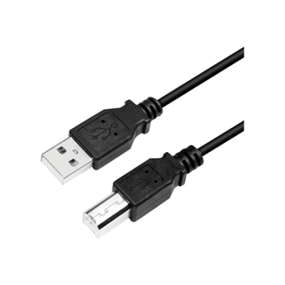 Logilink , USB cable USB 2.0 A to B 2x male , CU0009B , USB-A to USB-A USB-B male , USB-A male