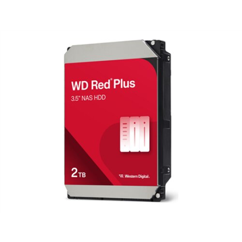 Western Digital , Red Plus NAS Hard Drive , WD20EFPX , 5400 RPM , 2000 GB , 64 MB