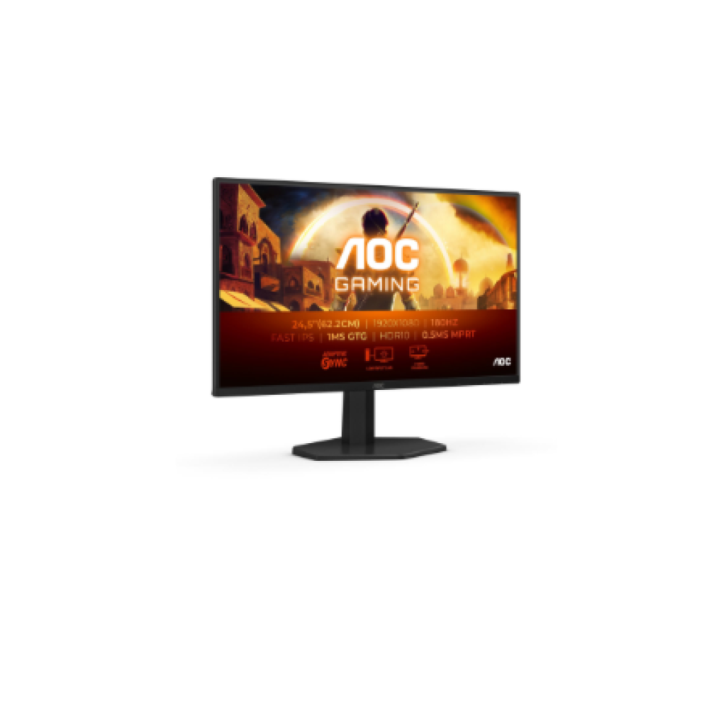 AOC , 25G42E , 25 , IPS , FHD , 16:9 , 180 Hz , 1 ms , 1920 x 1080 pixels , 300 cd/m² , HDMI ports quantity 1 , Black