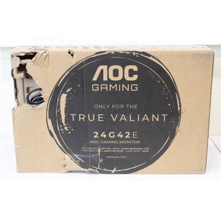 SALE OUT. AOC 24G42E 23,8“ 1920x1080/16:9/300 cd/m²/1 ms/HDMI, DisplayPort, Headphone out , SALE OUT. AOC , 24G42E , 24 , IPS , FHD , 16:9 , 180 Hz , 1 ms , 1920 x 1080 pixels , 300 cd/m² , HDMI ports quantity 1 , Black , Warranty 36 month(s) , DAMAGED PA