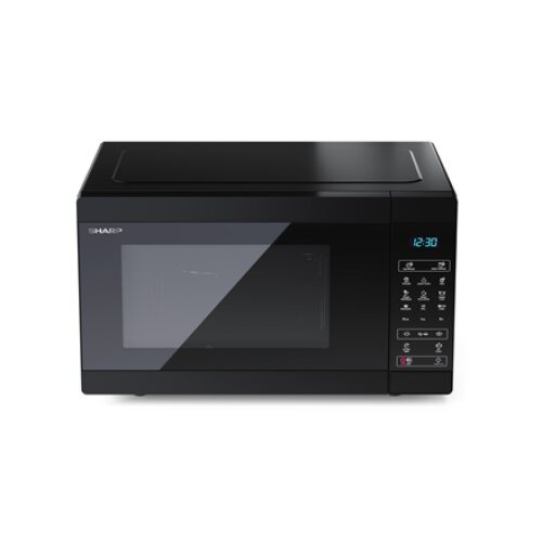 Sharp , Microwave Oven with Grill , YC-MG81E-B , Free standing , 28 L , 900 W , Grill , Black