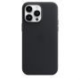 Apple 14 Pro Max Leather Case with MagSafe Midnight