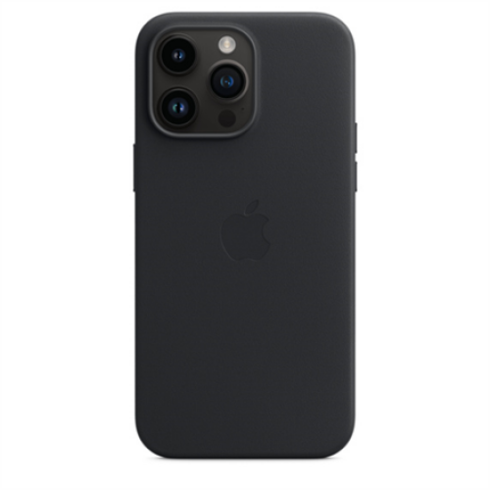 Apple 14 Pro Max Leather Case with MagSafe Midnight