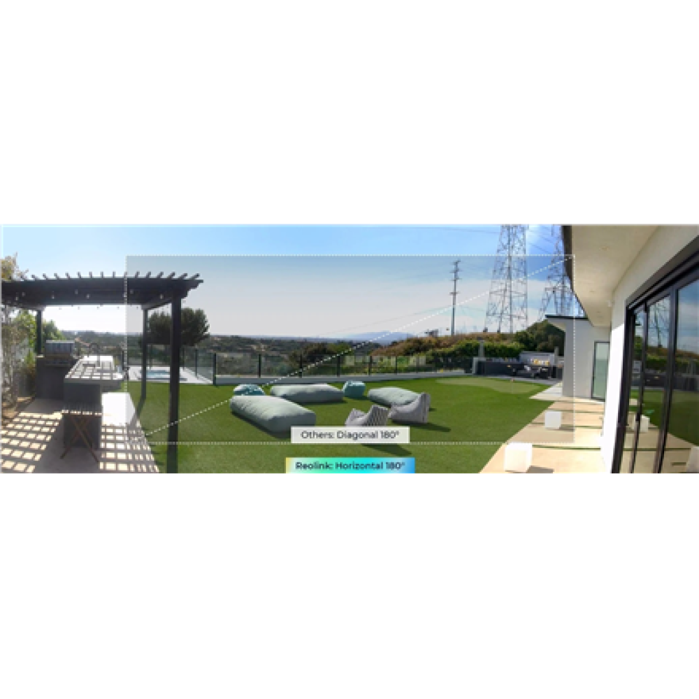 Reolink , 4 Pro 4K 180° Dual-Lens WiFi 6 Battery Camera , B740X Argus , Wire-free , 8 MP , 4mm , IP66 , H.264/H.265 , MicroSD, Max. 512GB