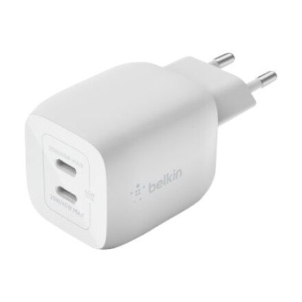 Belkin Dual USB-C GaN Wall Charger with PPS 45W , WCH011vfWH