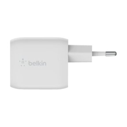 Belkin Dual USB-C GaN Wall Charger with PPS 45W , WCH011vfWH