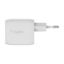 Belkin Dual USB-C GaN Wall Charger with PPS 45W , WCH011vfWH