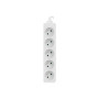 Lanberg Cable Power Strip, 5X French Outlets Quality-Grade Copper, 1.5 m , PS0-05E-0150-W