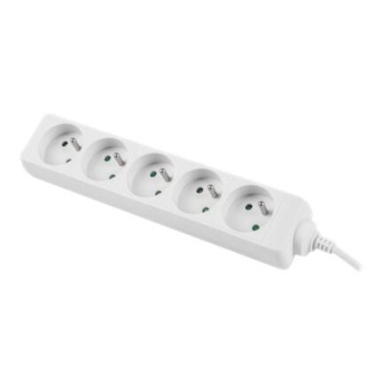 Lanberg Cable Power Strip, 5X French Outlets Quality-Grade Copper, 1.5 m , PS0-05E-0150-W