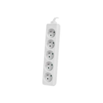 Lanberg Cable Power Strip, 5X French Outlets Quality-Grade Copper, 1.5 m , PS0-05E-0150-W