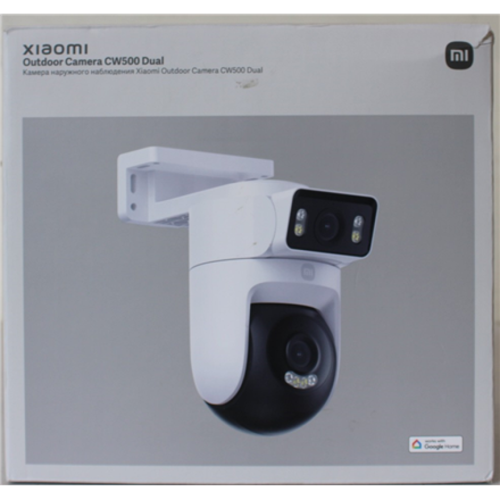 SALE OUT. Xiaomi Outdoor Camera CW500 Dual EU , Xiaomi , Outdoor Security Camera , CW500 Dual EU , 24 month(s) , Dome , 4 MP , Dual Lens F/1.6 , IP66 , H.265 , MicroSD, max. 256 GB , DAMAGED PACKAGING AND PAINT. MISSING INNER PACKAGING, SCREWS WITH PLUGS,
