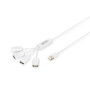Digitus , USB 2.0 Cable Hub, 4-Port 4x USB A/F, 1x USB A male, DC2.5mm (PSU not incl.) , DA-70216