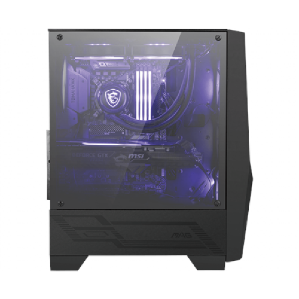 MSI MAG FORGE 100M PC Case, Mid-Tower, USB 3.2, Black , MSI , MAG FORGE 100M , Black , ATX , Power supply included No