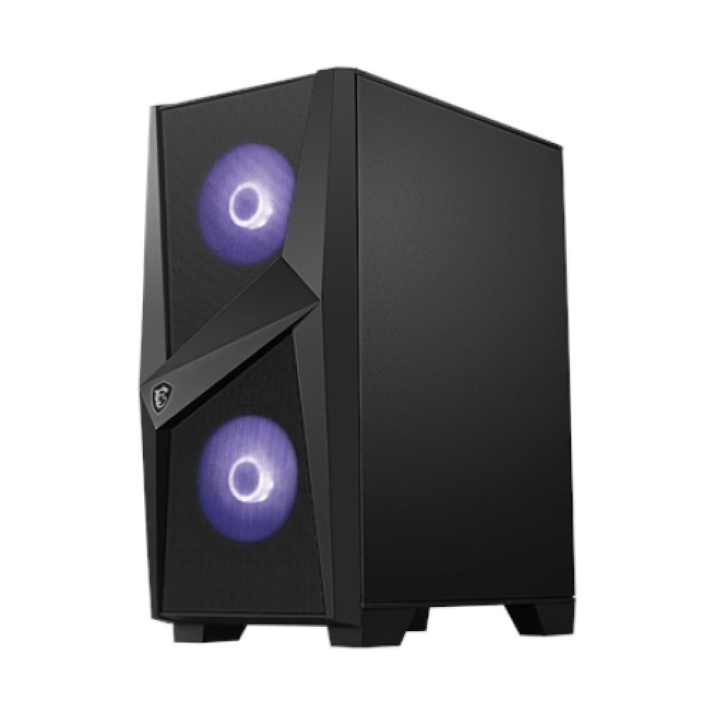 MSI MAG FORGE 100M PC Case, Mid-Tower, USB 3.2, Black , MSI , MAG FORGE 100M , Black , ATX , Power supply included No