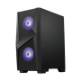 MSI MAG FORGE 100M PC Case, Mid-Tower, USB 3.2, Black , MSI , MAG FORGE 100M , ATX , Black