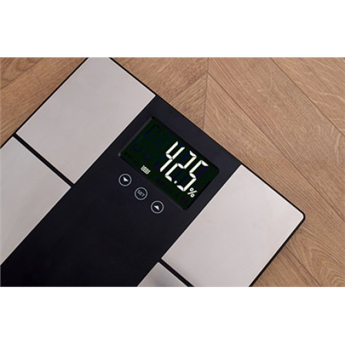 Adler , Bathroom scale with analyzer , AD 8165 , Maximum weight (capacity) 225 kg , Accuracy 100 g , Body Mass Index (BMI) measuring , Stainless steel/Black