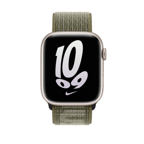 Apple Nike Sport Loop, 45, Sequoia/Pure Platinum