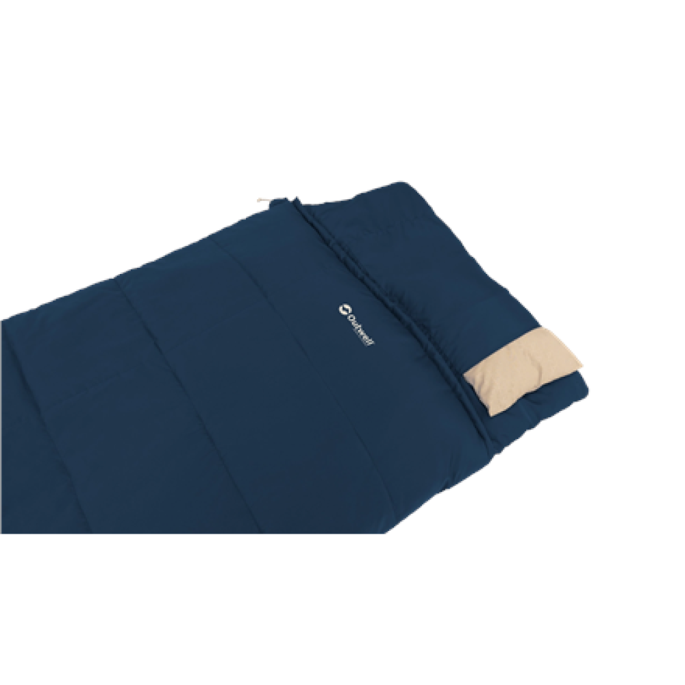 Outwell Contour Lux Deep Blue , Sleeping Bag , 220 x 85 cm , -19 to 15 °C , Right Zipper