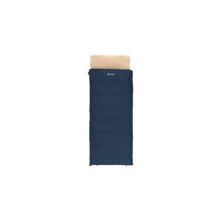 Outwell Contour Lux Deep Blue , Sleeping Bag , 220 x 85 cm , Temperature -19 to 15 °C , Right Zipper