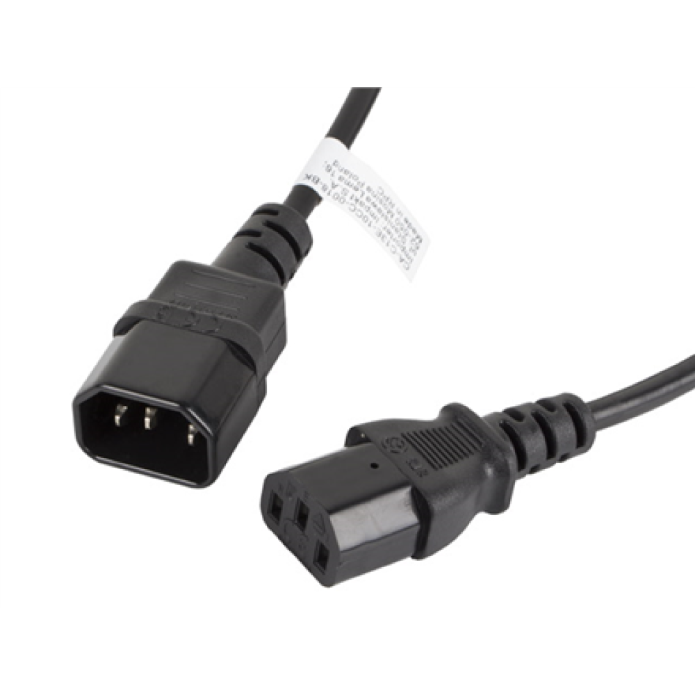 Lanberg , IEC 320 C13 to C14 Cable , CA-C13E-10CC-0018-BK