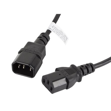 Lanberg , IEC 320 C13 to C14 Cable , CA-C13E-10CC-0018-BK