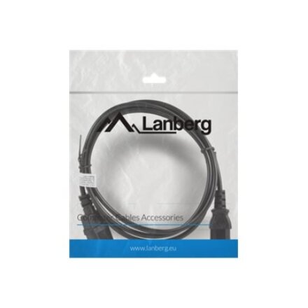 Lanberg , IEC 320 C13 to C14 Cable , CA-C13E-10CC-0018-BK