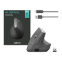 Logitech , Ergonomic Mouse , MX VERTICAL , Wireless , USB, Bluetooth , Graphite