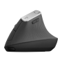 Logitech , Ergonomic Mouse , MX VERTICAL , Wireless , USB, Bluetooth , Graphite