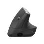 Logitech , Ergonomic Mouse , MX VERTICAL , Wireless , USB, Bluetooth , Graphite