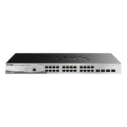 D-Link , Metro Ethernet Switch , DGS-1210-28/ME , Managed L2 , Rack mountable , Gigabit Ethernet (copper) ports quantity 24 , SFP ports quantity 4 , Power supply type Single