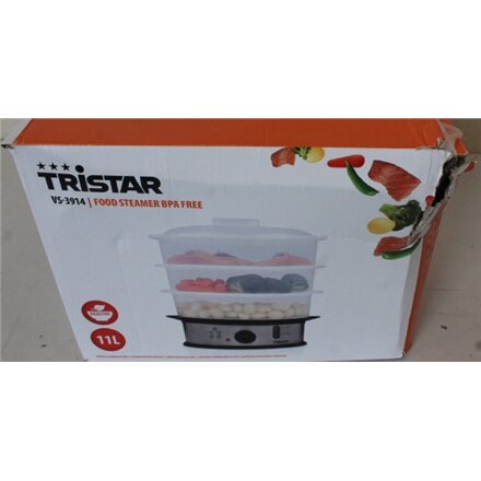 SALE OUT. Tristar , Food Steamer , VS-3914 , Silver , 1200 W , Capacity 11 L , DAMAGED PACKAGING , Number of baskets 3